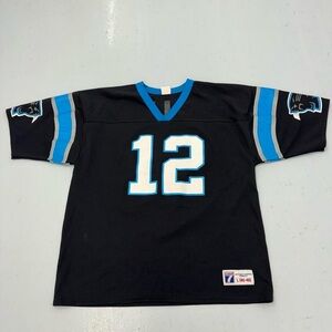Vintage 90s Logo 7 Carolina Panthers Kerry Collins #12 NFL Jersey
